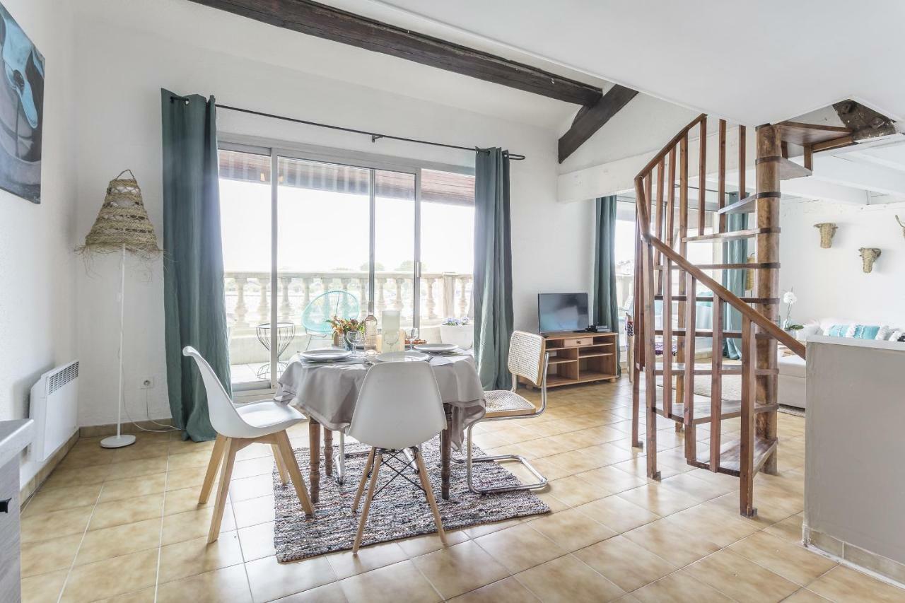Apartmán T3 Avec Terrasse Avec Vue Exceptionnelle Sur Les Quais De Sète Exteriér fotografie